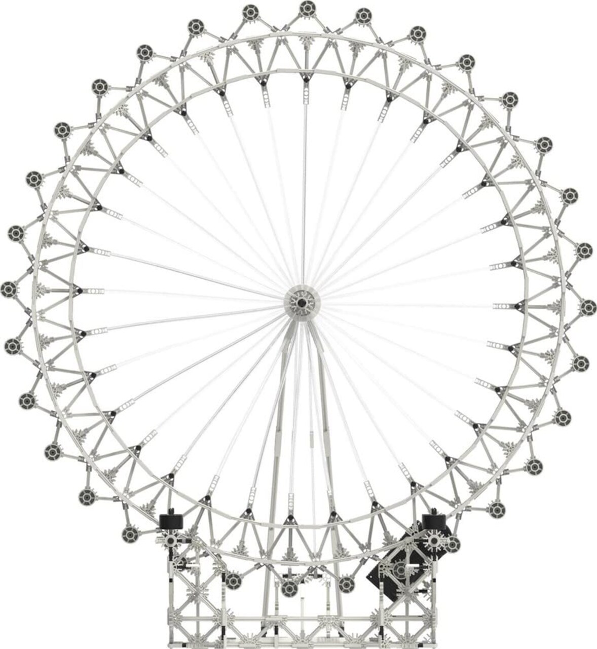 Basic Fun K'NEX Architecture: London Eye Ferris Wheel - Build IT Big - Collectible Building